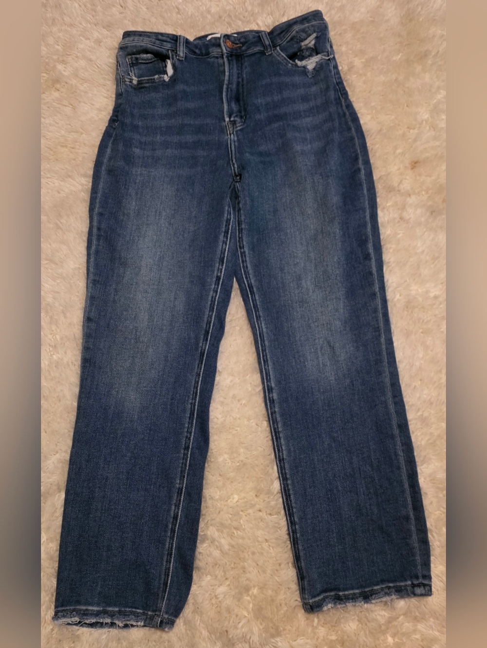 VERVET FLYING MONKEY HighRise Slim Straight Stretch Medium Wash Jean Sz. 30